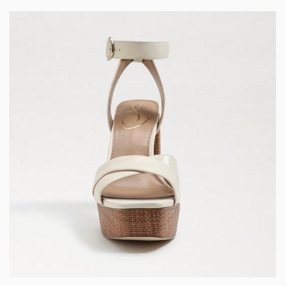 Sam Edelman | Nolita Platform Sandal in Modern Ivory Leather - Picture 2 of 9